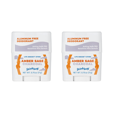 Amber Sage Charcoal Deodorant (Travel Size)