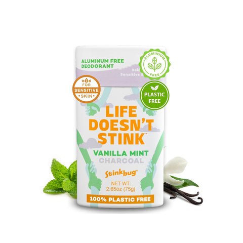 Vanilla Mint Charcoal Plastic Free Deodorant