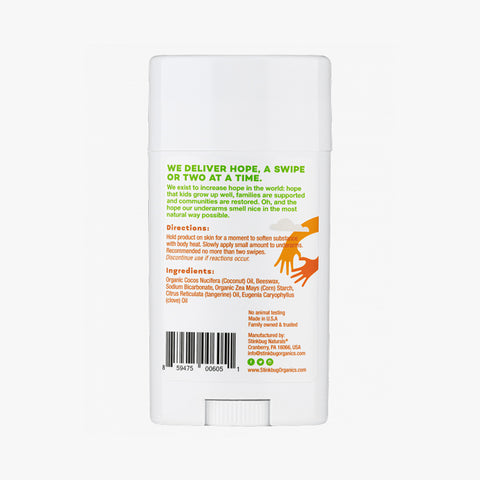 Tangerine Spice Organic Deodorant